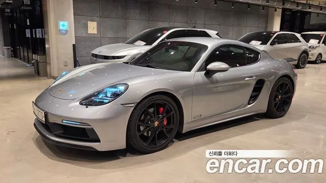 PORSCHE 718 CAYMAN 2019 — 92 000 км, серебристый, Корея — под ключ — фото 1