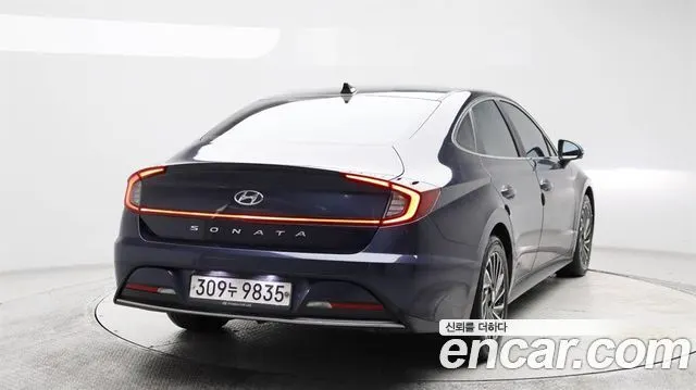 HYUNDAI SONATA HYBRID 2021 — 111 513 км, синий, Корея — под ключ — фото 2