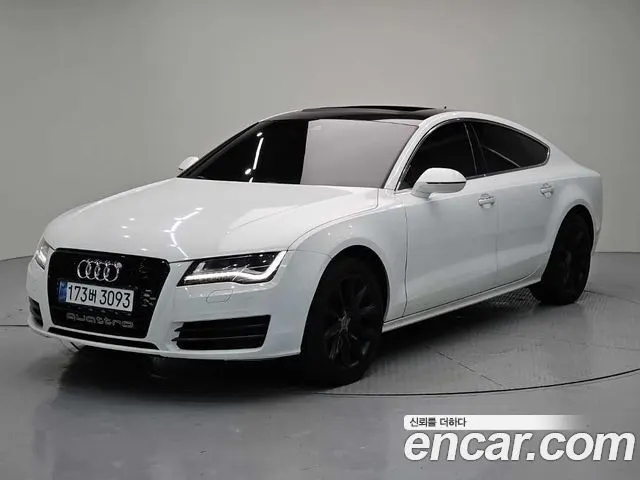 AUDI A7 2013 — 98 398 км, чёрный, Корея — под ключ — фото 1