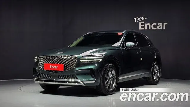 GENESIS GV70 2023 — 58 914 км, тёмно-зелёный, Корея — под ключ — фото 1