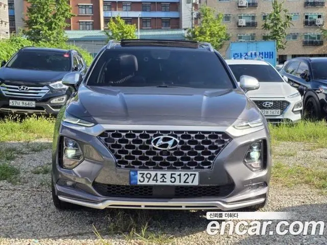 HYUNDAI SANTA FE 2019 — 70 804 км, серый, Корея — под ключ — фото 2