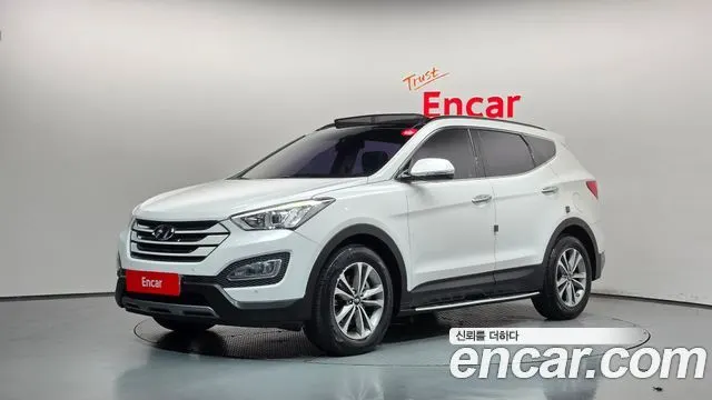 HYUNDAI SANTA FE 2015 — 118 530 км, белый, Корея — под ключ — фото 1