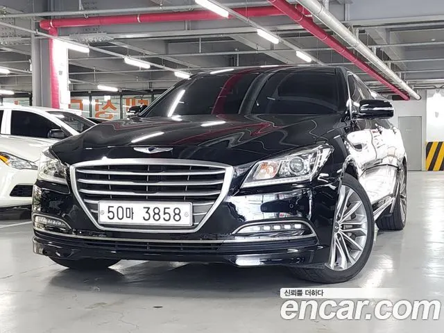 HYUNDAI GENESIS DH 2015 — 150 213 км, чёрный, Корея — под ключ — фото 12