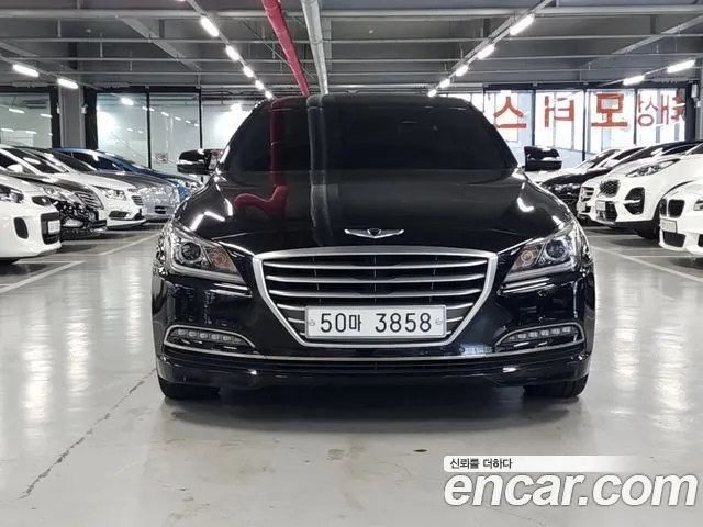 HYUNDAI GENESIS DH 2015 — 150 213 км, чёрный, Корея — под ключ — фото 4