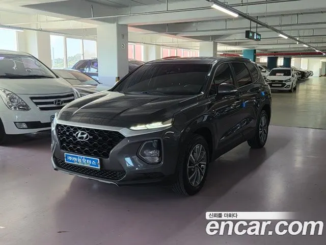 HYUNDAI SANTA FE 2019 — 209 000 км, серый, Корея — под ключ — фото 1