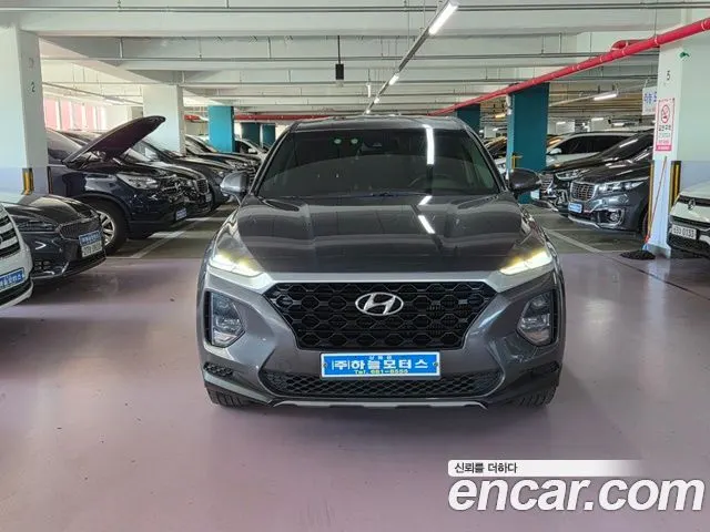 HYUNDAI SANTA FE 2019 — 209 000 км, серый, Корея — под ключ — фото 2