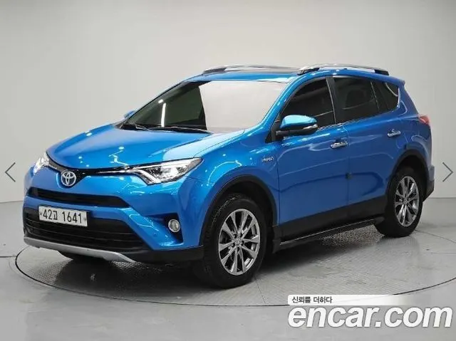 TOYOTA RAV4 2018 — 215 055 км, синий, Корея — под ключ — фото 2
