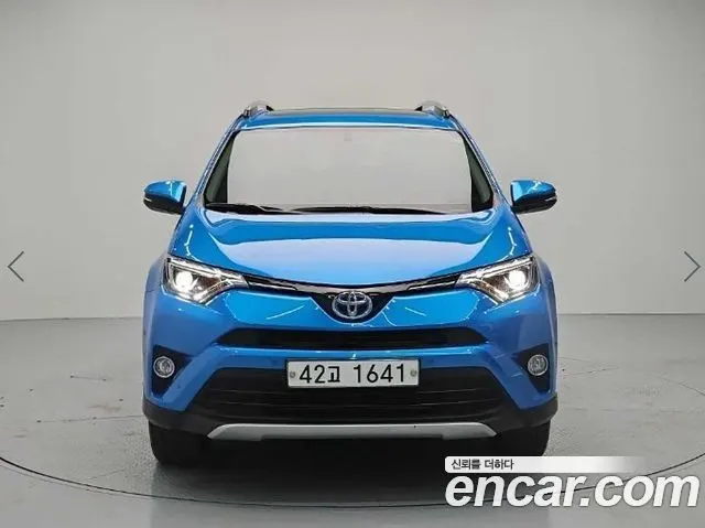 TOYOTA RAV4 2018 — 215 055 км, синий, Корея — под ключ — фото 3