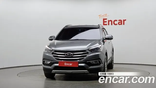 HYUNDAI SANTA FE 2017 — 114 485 км, серебристо-серый, Корея — под ключ — фото 3