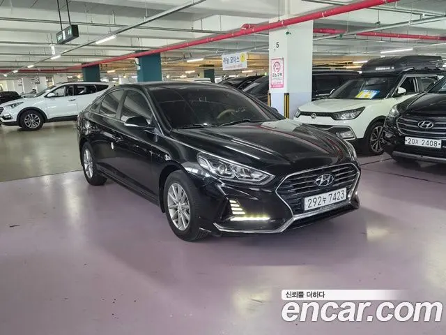 HYUNDAI SONATA 2018 — 225 000 км, чёрный, Корея — под ключ — фото 3