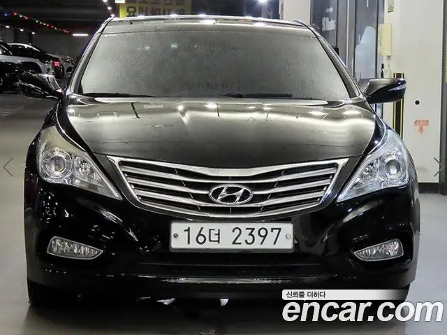 HYUNDAI GRANDEUR 2012 — 77 796 км, чёрный, Корея — под ключ — фото 2