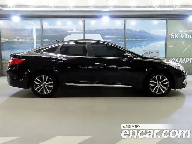 HYUNDAI GRANDEUR 2012 — 77 796 км, чёрный, Корея — под ключ — фото 3