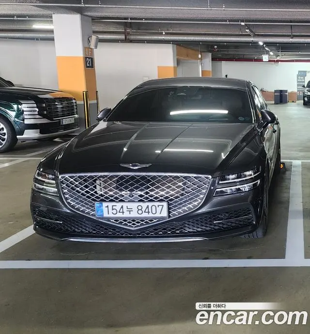 GENESIS G80 2021 — 122 000 км, серый, Корея — под ключ — фото 5