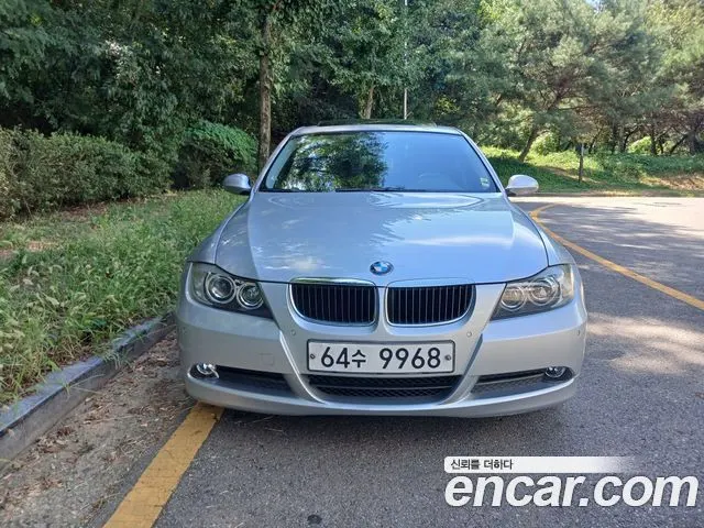 BMW 3 SERIES 2008 — 32 047 км, серебристо-серый, Корея — под ключ — фото 2