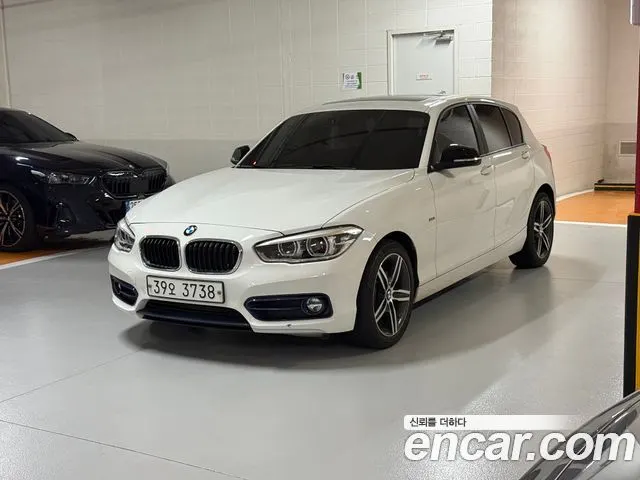 BMW 1 SERIES 2018 — 36 500 км, белый, Корея — под ключ — фото 1