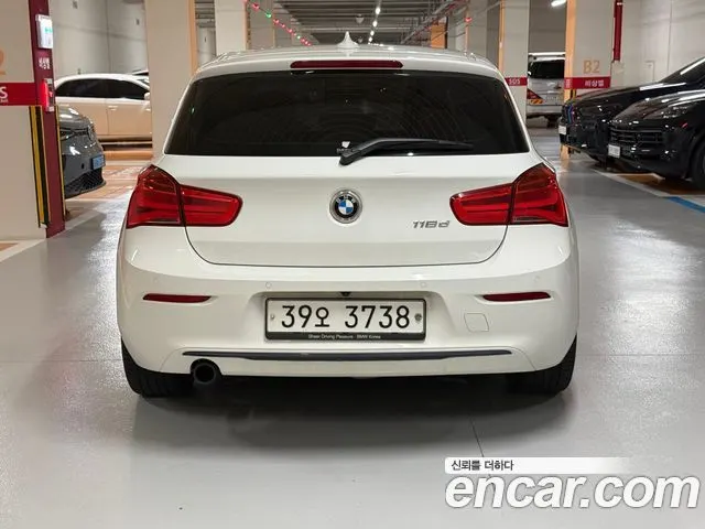 BMW 1 SERIES 2018 — 36 500 км, белый, Корея — под ключ — фото 4