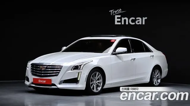 CADILLAC CTS 2017 — 103 696 км, белый, Корея — под ключ — фото 1