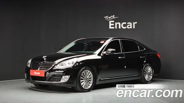 HYUNDAI EQUUS 2014 — 122 393 км, чёрный, Корея — под ключ — фото 1
