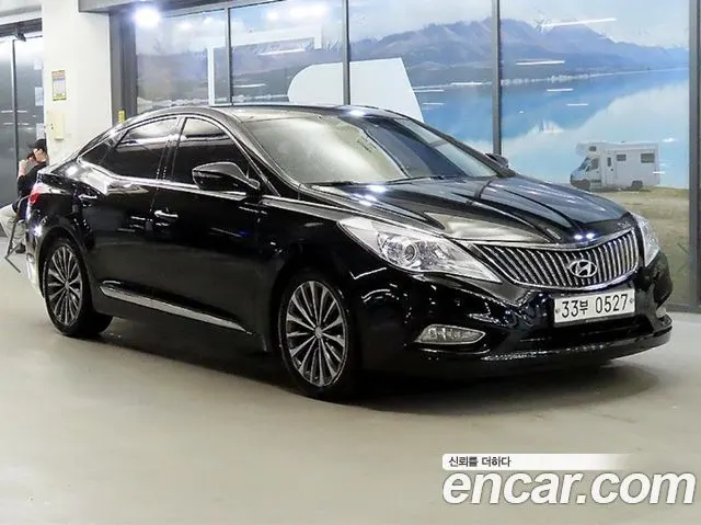 HYUNDAI GRANDEUR 2013 — 152 578 км, чёрный, Корея — под ключ — фото 11