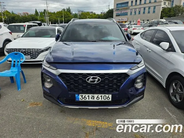 HYUNDAI SANTA FE 2019 — 119 600 км, синий, Корея — под ключ — фото 12