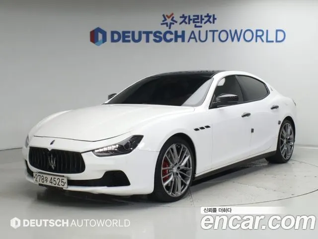 MASERATI GHIBLI 2017 — 109 431 км, белый-перламутр, Корея — под ключ — фото 1