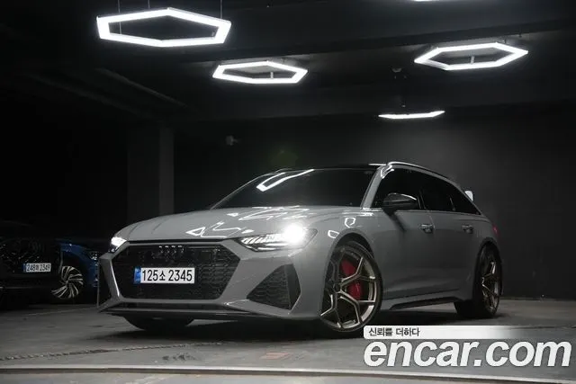 AUDI RS6 2025 — 2 500 км, светло-серебристый, Корея — под ключ — фото 1