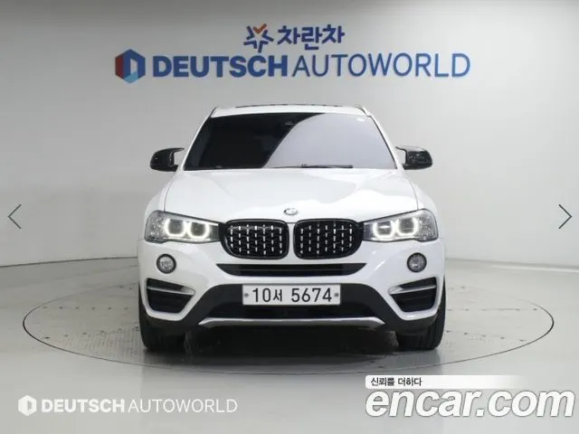 BMW X4 2015 — 163 131 км, белый, Корея — под ключ — фото 3