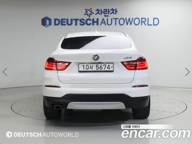 BMW X4 2015 — 163 131 км, белый, Корея — под ключ — фото 4