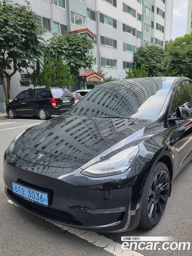 TESLA MODEL Y 2022 — 107 626 км, чёрный, Корея — под ключ — фото 11