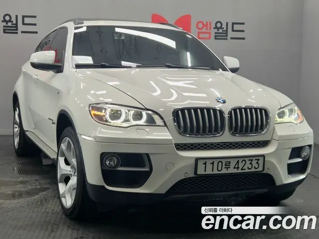 BMW X6 2014 — 148 560 км, белый-перламутр, Корея — под ключ — фото 2