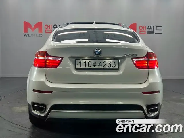 BMW X6 2014 — 148 560 км, белый-перламутр, Корея — под ключ — фото 3