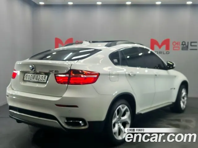 BMW X6 2014 — 148 560 км, белый-перламутр, Корея — под ключ — фото 4