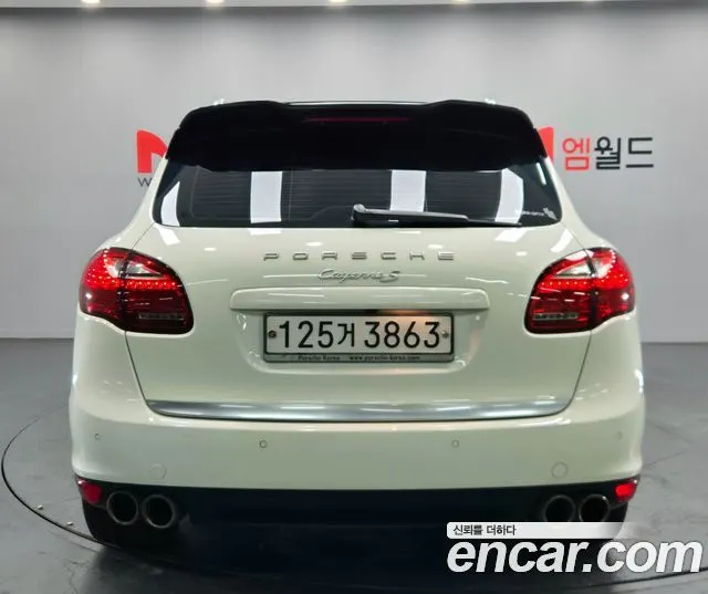 PORSCHE CAYENNE 2012 — 136 030 км, белый-перламутр, Корея — под ключ — фото 4