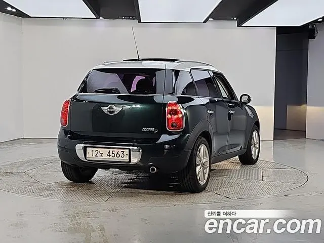 MINI COOPER D COUNTRYMAN 2013 — 147 707 км, тёмно-зелёный, Корея — под ключ — фото 4