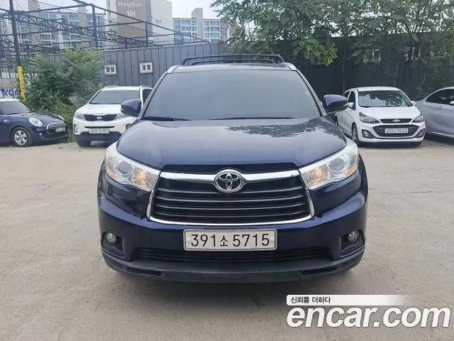 TOYOTA HIGHLANDER 2014 — 157 262 км, синий, Корея — под ключ — фото 11