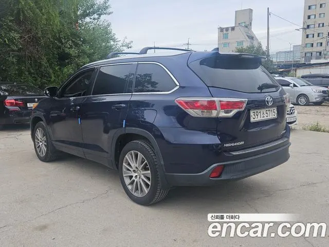 TOYOTA HIGHLANDER 2014 — 157 262 км, синий, Корея — под ключ — фото 3