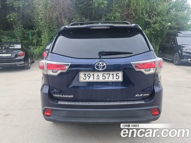 TOYOTA HIGHLANDER 2014 — 157 262 км, синий, Корея — под ключ — фото 4