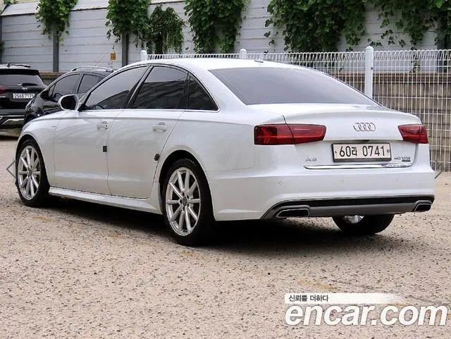 AUDI A6 2016 — 141 762 км, белый, Корея — под ключ — фото 2