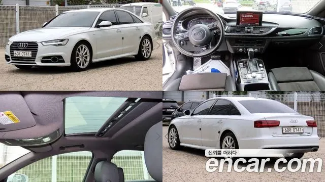 AUDI A6 2016 — 141 762 км, белый, Корея — под ключ — фото 12