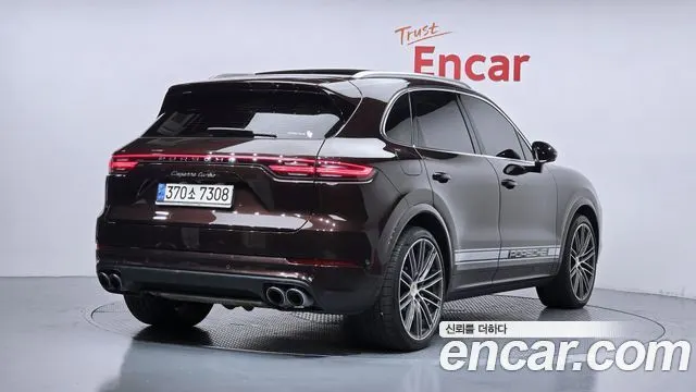 PORSCHE CAYENNE 2021 — 46 486 км, коричневый, Корея — под ключ — фото 2