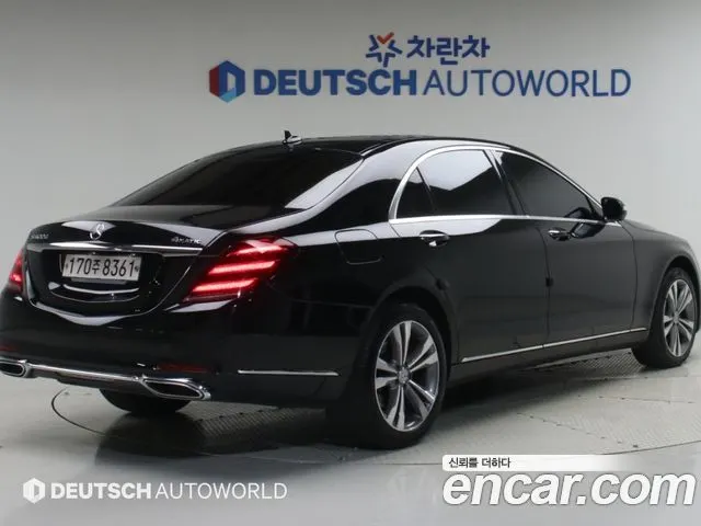 MERCEDES-BENZ S-CLASS W222 2018 — 217 245 км, чёрный, Корея — под ключ — фото 2