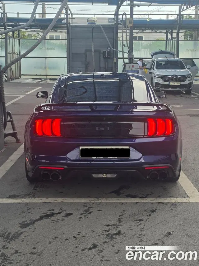 FORD MUSTANG 2019 — 65 000 км, синий, Корея — под ключ — фото 2