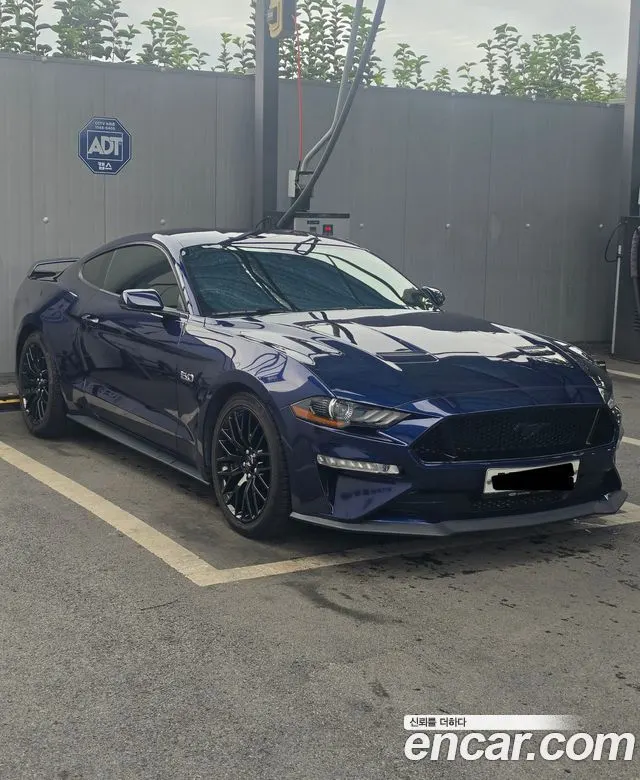 FORD MUSTANG 2019 — 65 000 км, синий, Корея — под ключ — фото 3