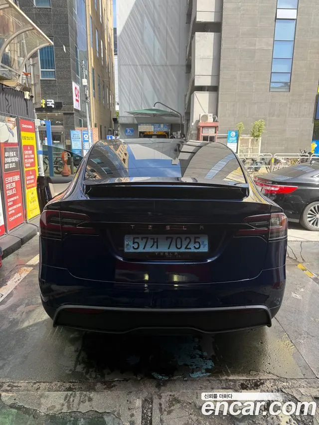 TESLA MODEL X 2023 — 91 000 км, синий, Корея — под ключ — фото 4