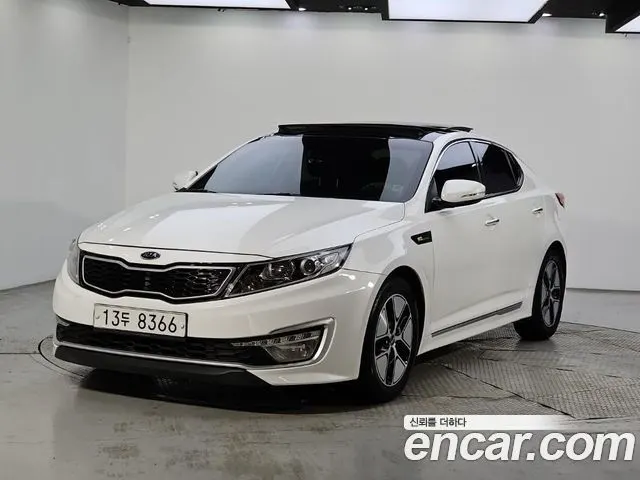 KIA K5 HYBRID 2012 — 189 006 км, белый, Корея — под ключ — фото 12