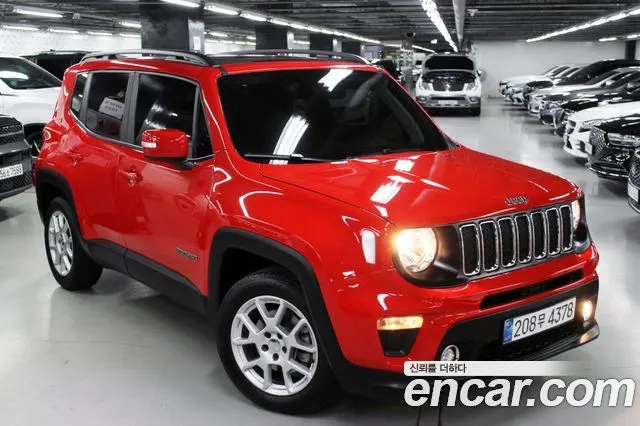 JEEP RENEGADE 2021 — 5 250 км, красный, Корея — под ключ — фото 1