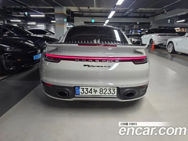PORSCHE 911 2021 — 23 200 км, серебристо-серый, Корея — под ключ — фото 4