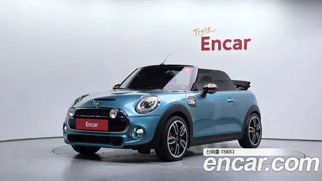 MINI COOPER S CONVERTIBLE 2016 — 80 223 км, бирюзовый, Корея — под ключ — фото 12