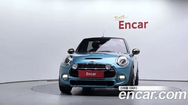 MINI COOPER S CONVERTIBLE 2016 — 80 223 км, бирюзовый, Корея — под ключ — фото 3
