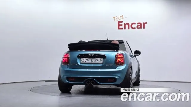 MINI COOPER S CONVERTIBLE 2016 — 80 223 км, бирюзовый, Корея — под ключ — фото 4